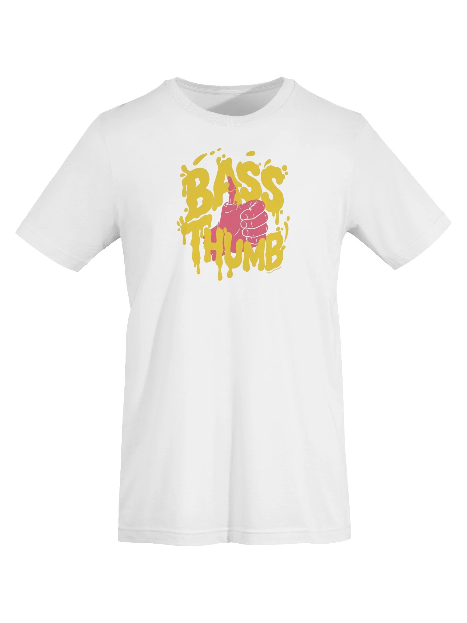 Bass Thumb Fishing Tee - Yellow/Pink product image (29)