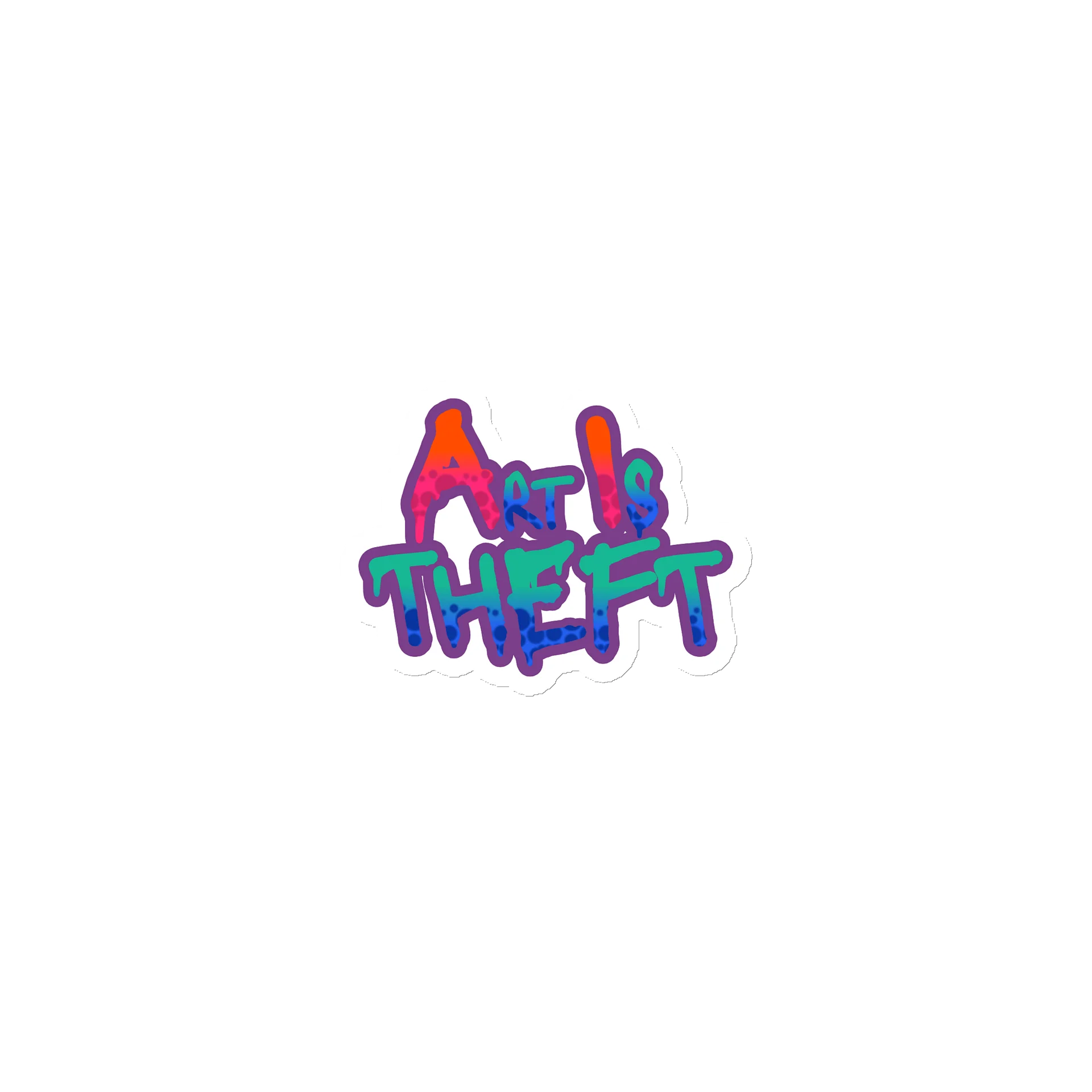 AI Art Is Theft Magnet product image (1)