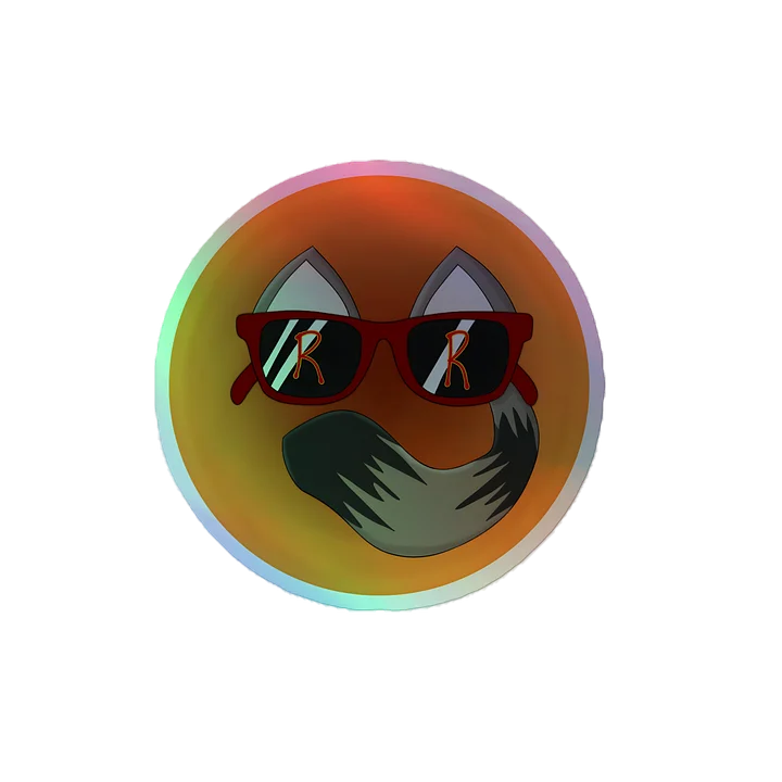 RespawnRaccoon Logo Holographic Sticker product image (2)