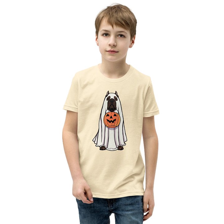 Halloween Cane Corso(Brindle, Cropped Ears) Youth T-Shirt product image (1)