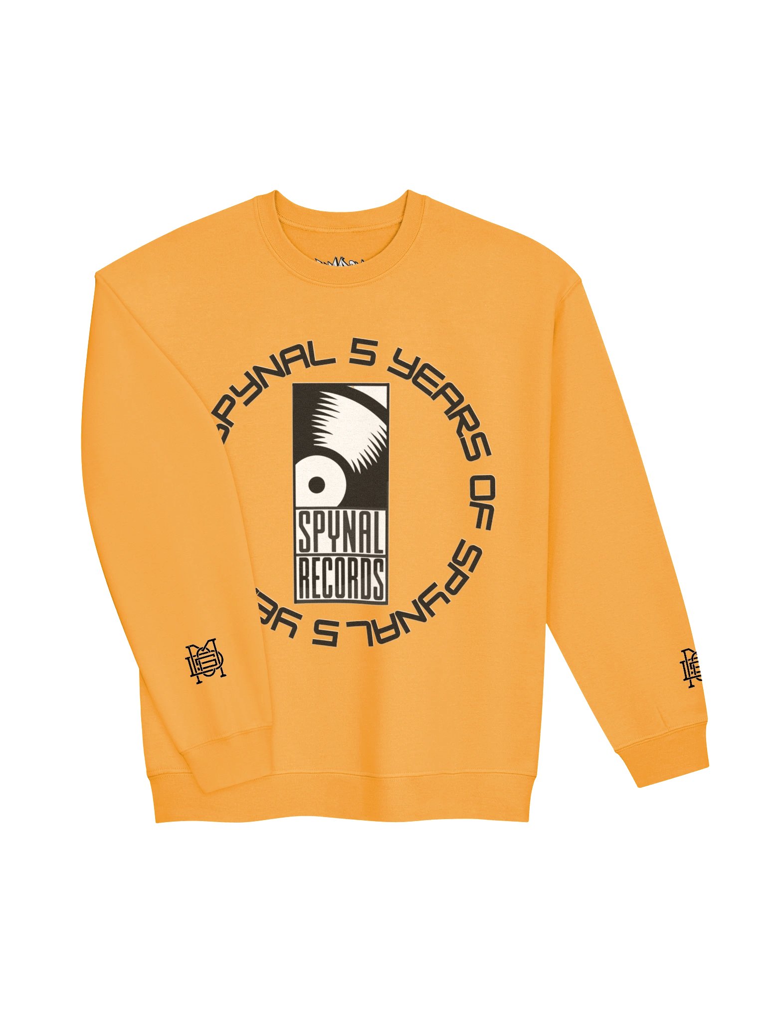 5 YRS OF SPYNAL X CUSSDEM YL/WHT BIG LOGO CREWNECK product image (3)