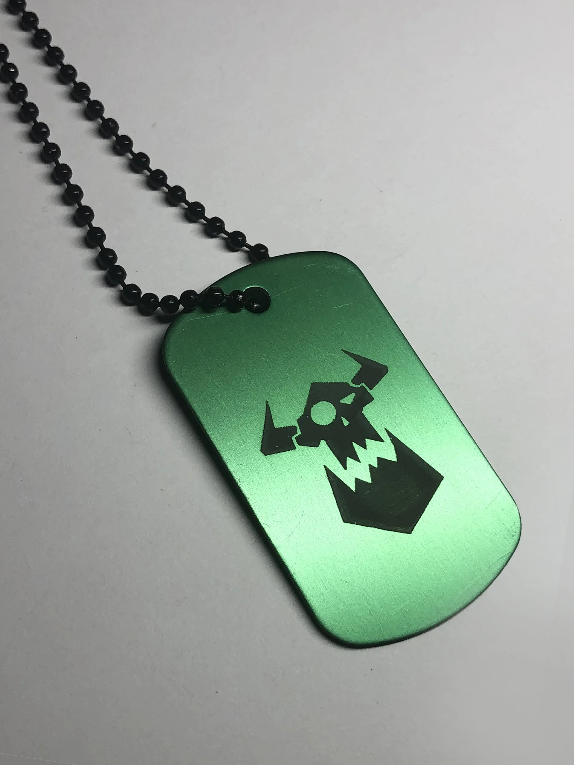 THE WAAAGH - Engraved Dog Tag Pendant Necklace product image (1)