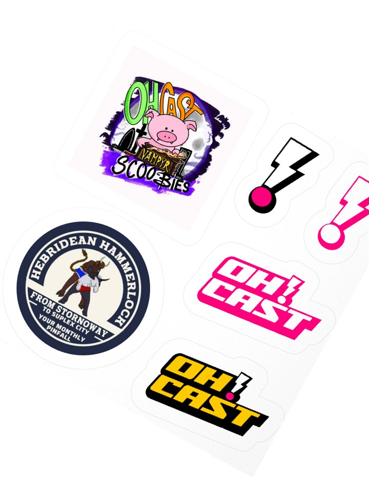 The OH!CAST Triple‑Faction Sticker Pack product image (5)
