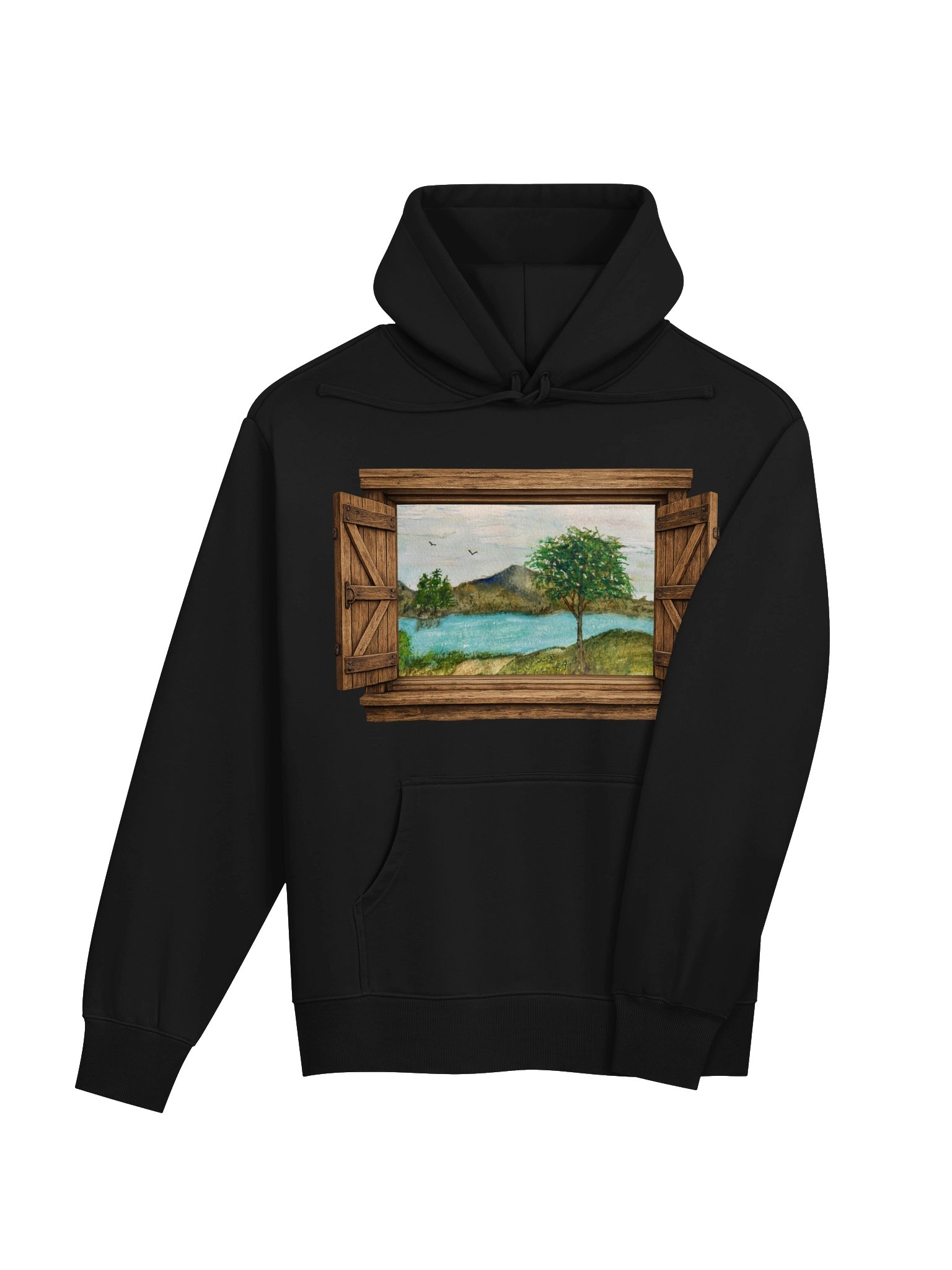 Window to the Soul” – Sandra King Art Hoodie (Black) product image (4)