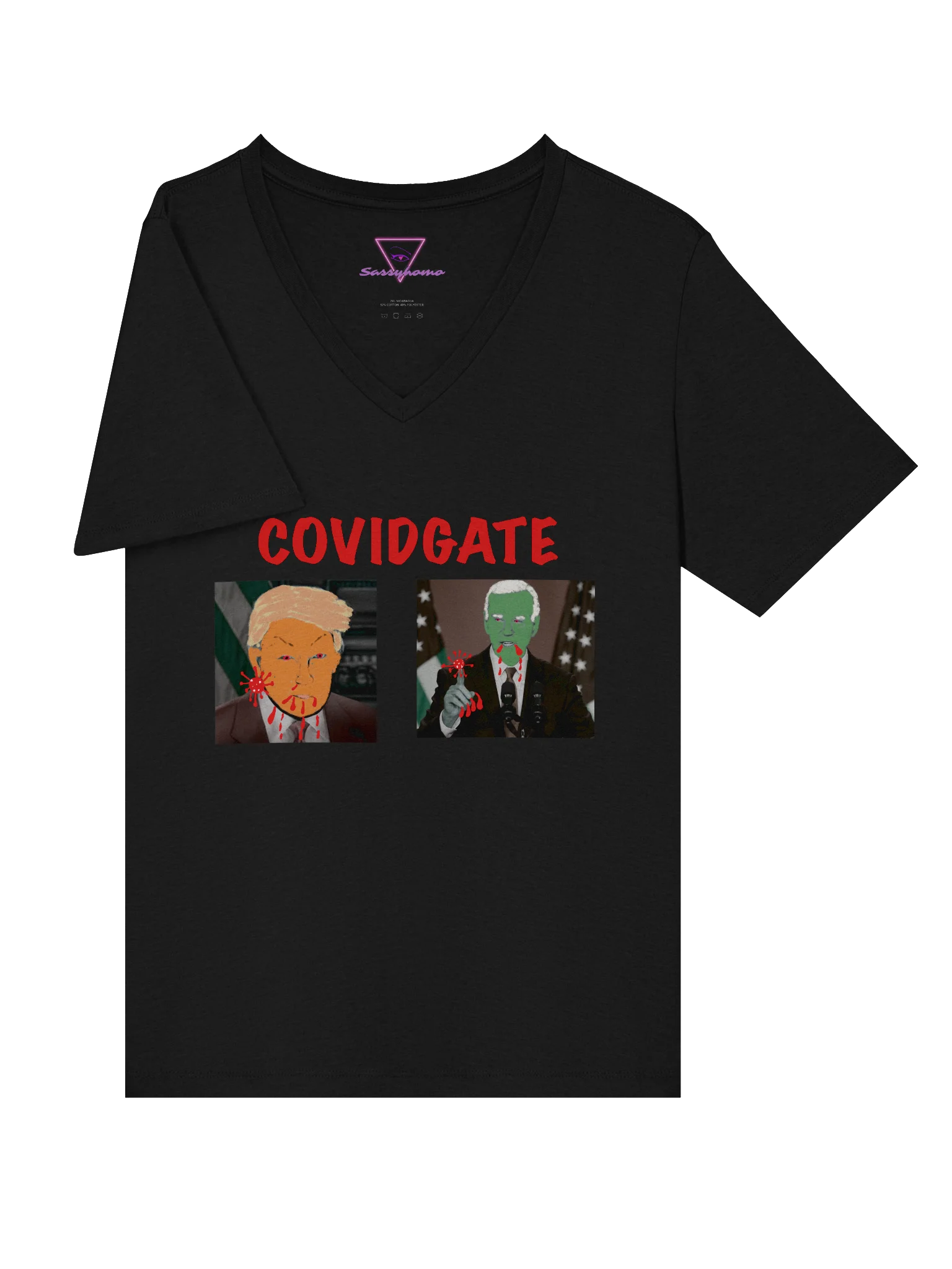 COVIDGATE v-neck tee product image (23)