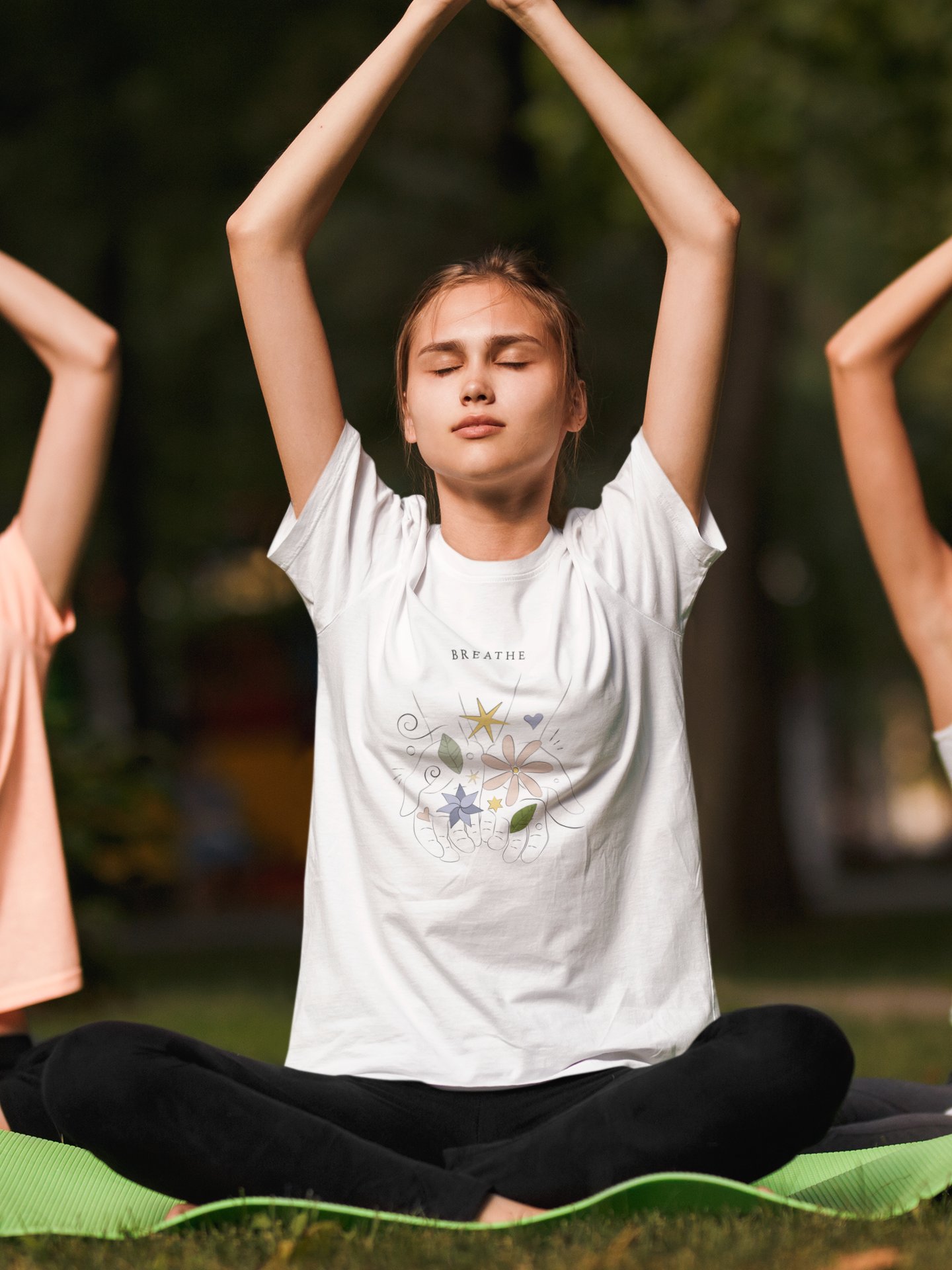 Breathe Yoga/ Meditation Women's Tee product image (8)