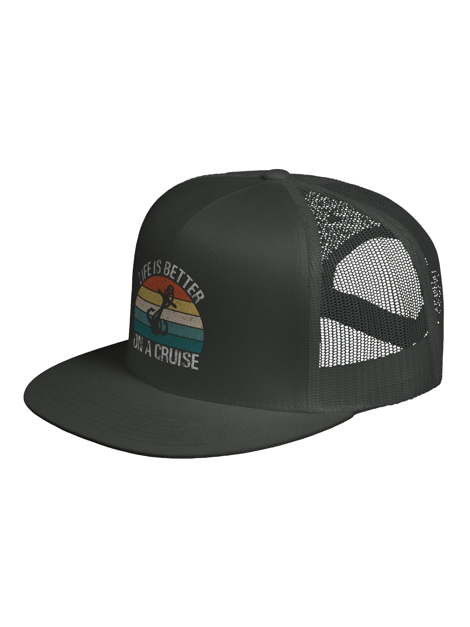 Life Is Better on a Cruise Trucker Hat | Retro Cruise Vacation Cap product image (6)
