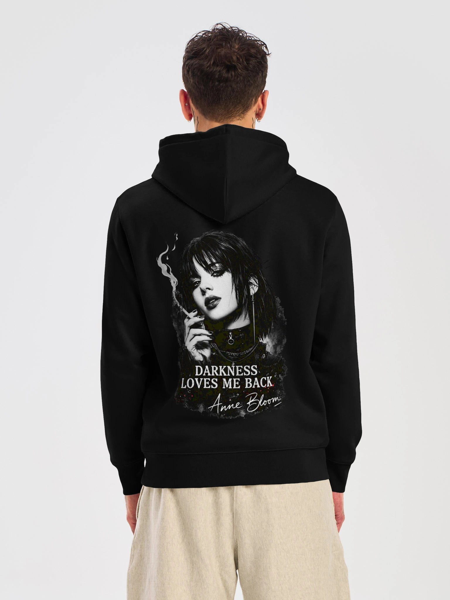 Unisex Essential Organic Hoodie - Darkness Loves Me Back product image (17)
