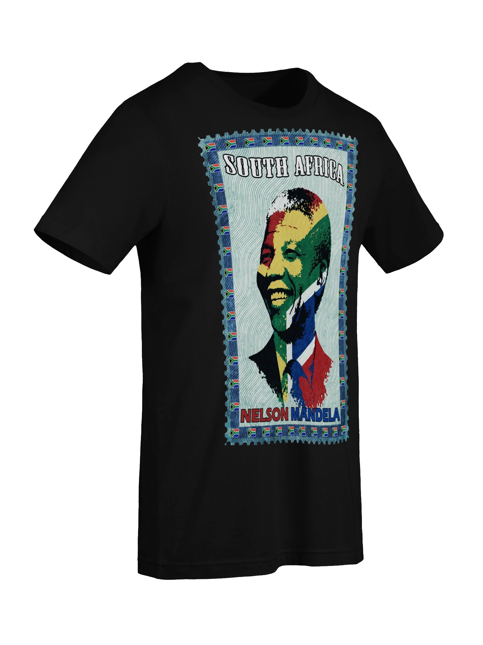 Nelson Mandela Vintage Postage Stamp T-Shirt — South Africa product image (6)