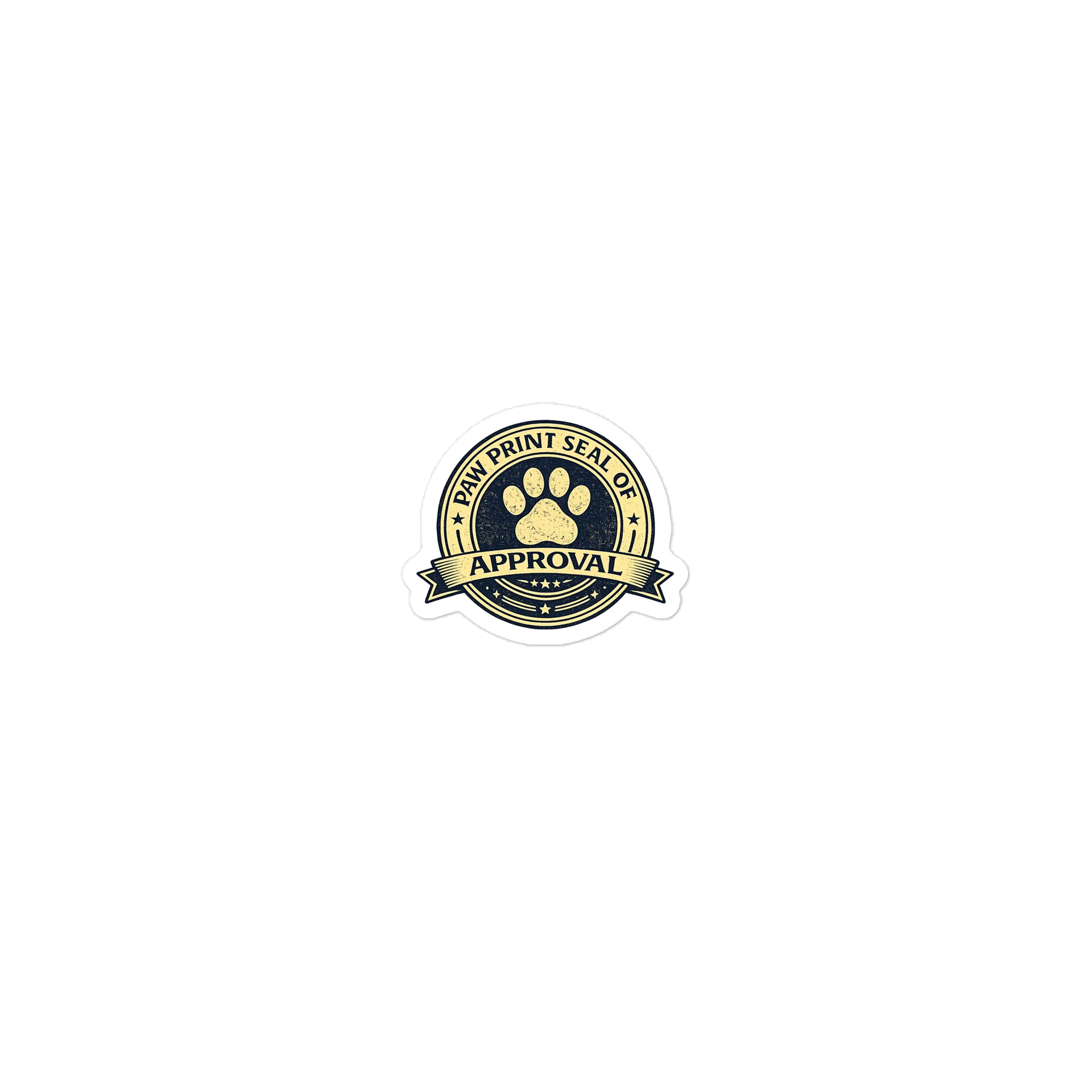 Paw Print Seal of Approval Die-Cut Sticker product image (1)