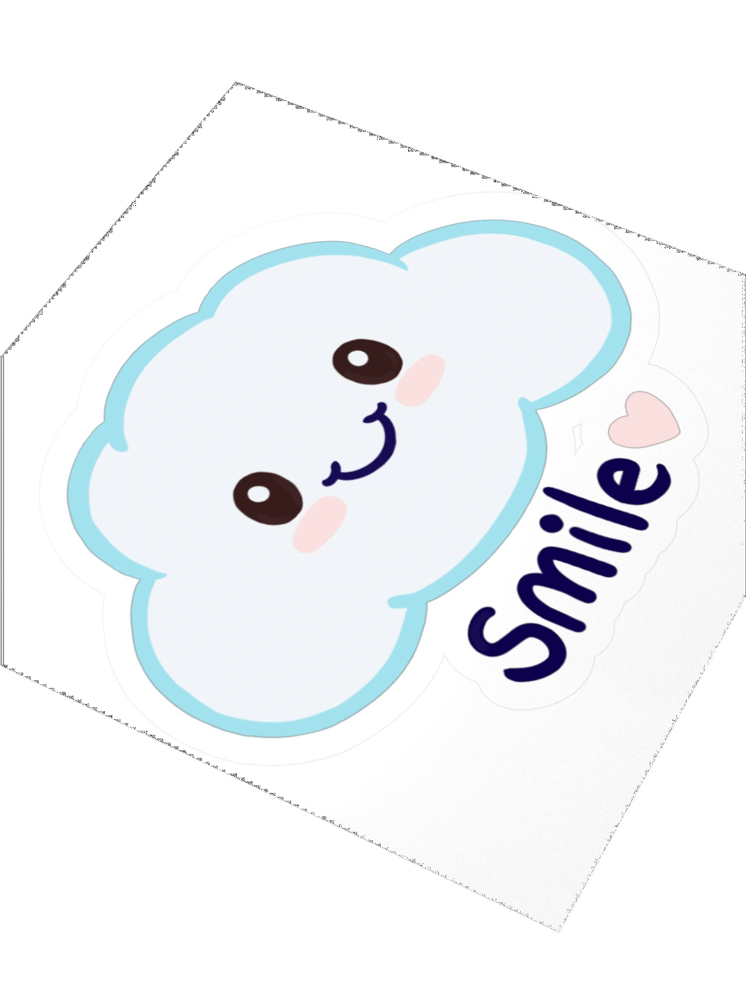 Smiley Cloud Sticker product image (3)
