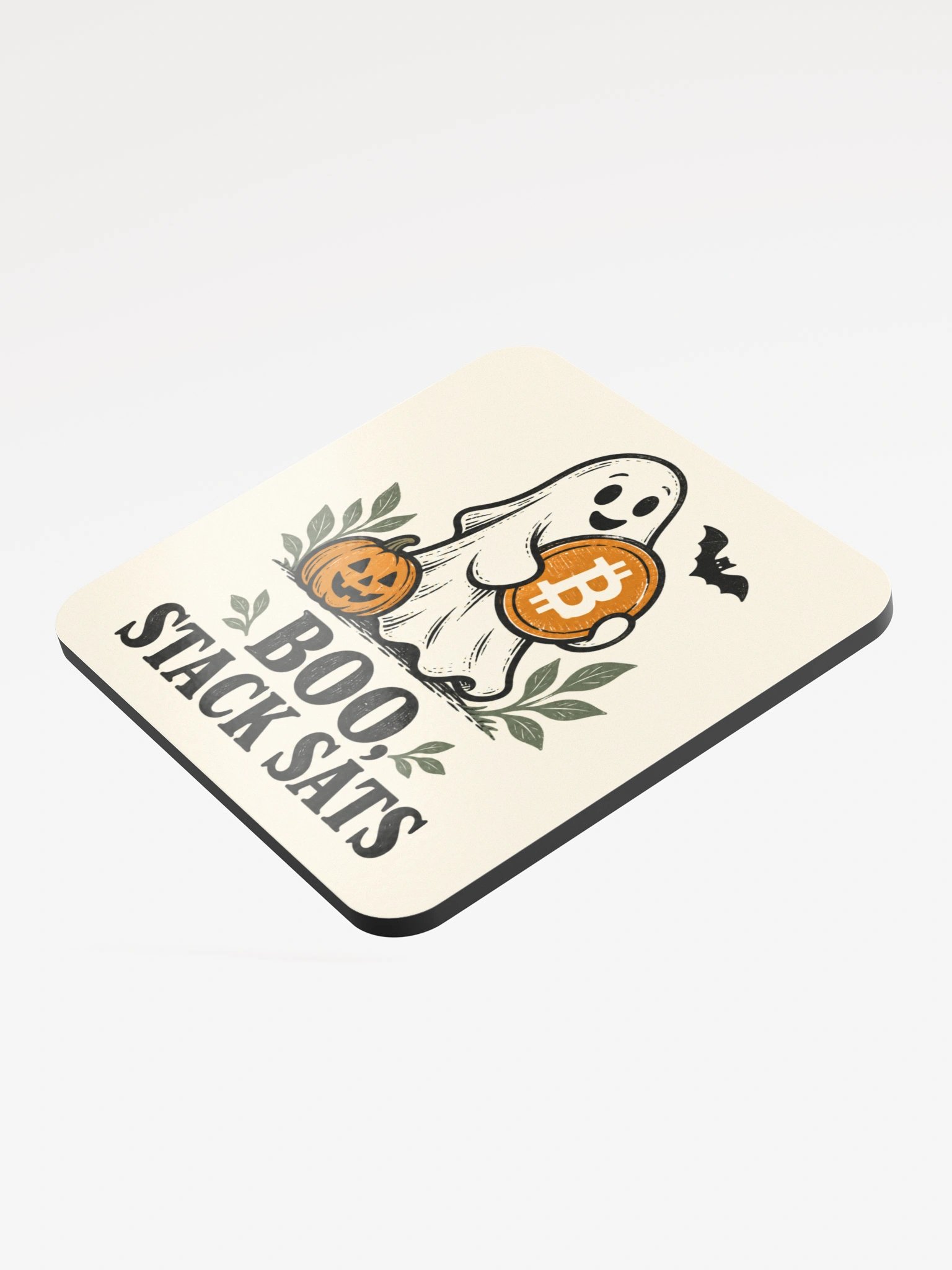 Boo, Stack Sats — Bitcoin Ghost Coaster product image (3)