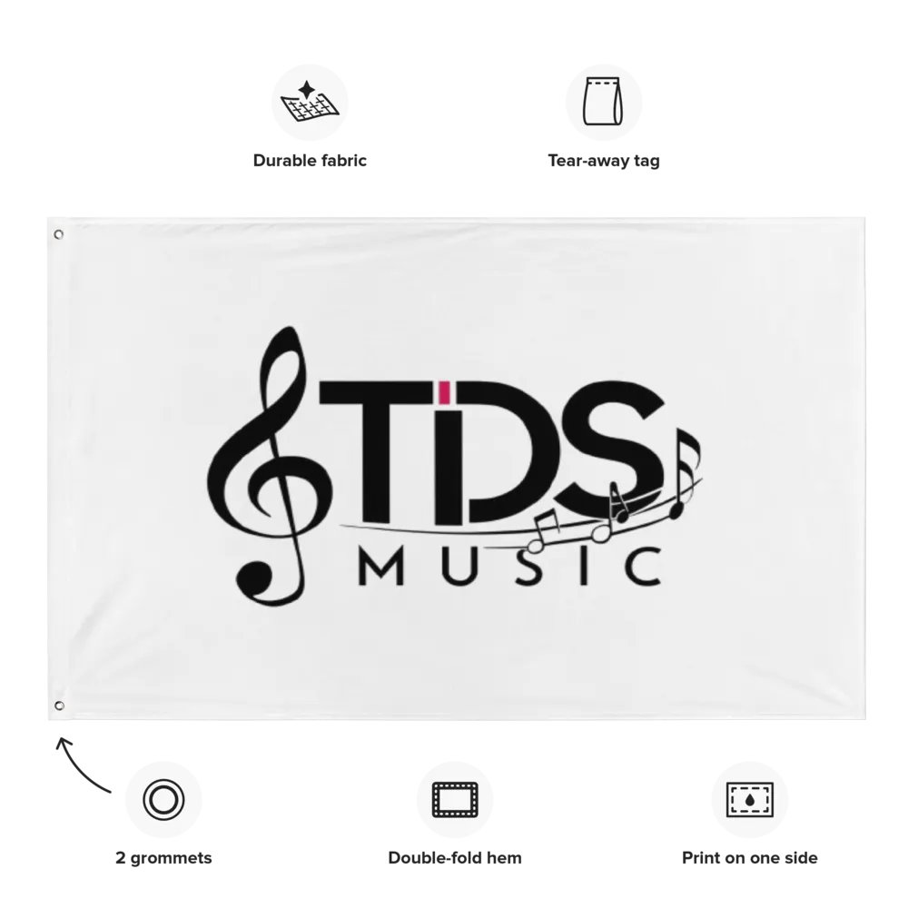 Exclusive TDS Music All-Over Print Flag - 34.5x56in Polyester with Music Design product image (10)