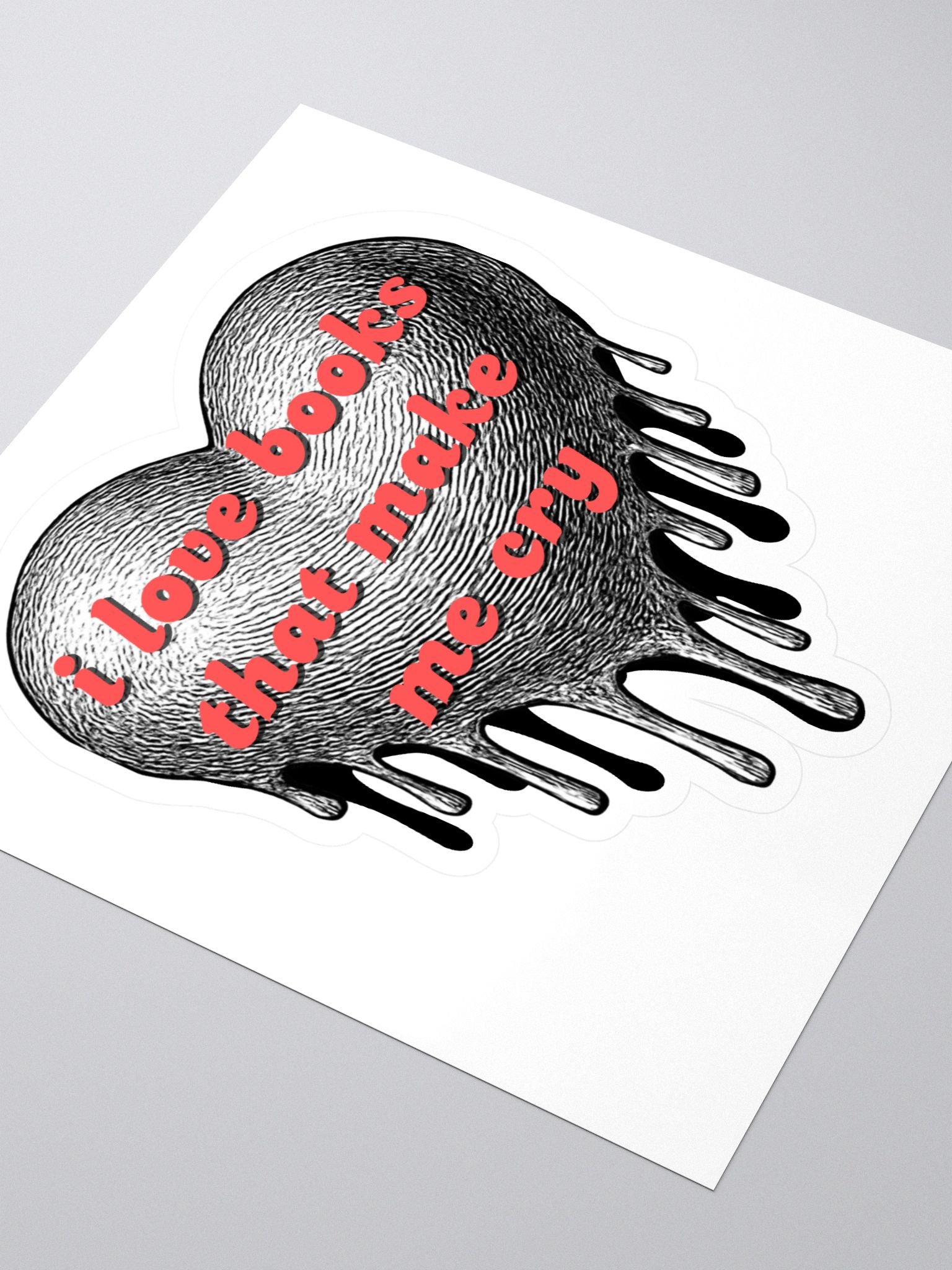 I <3 Books That Make Me Cry Sticker product image (3)