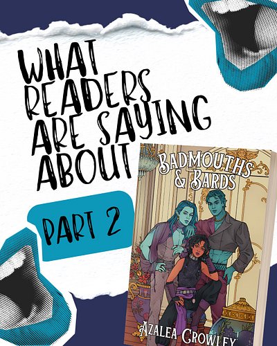 Oh, what’s that? More people are sharing their thoughts about this book? 👀

Badmouths & Bards is a MMF fantasy romance—the bo...