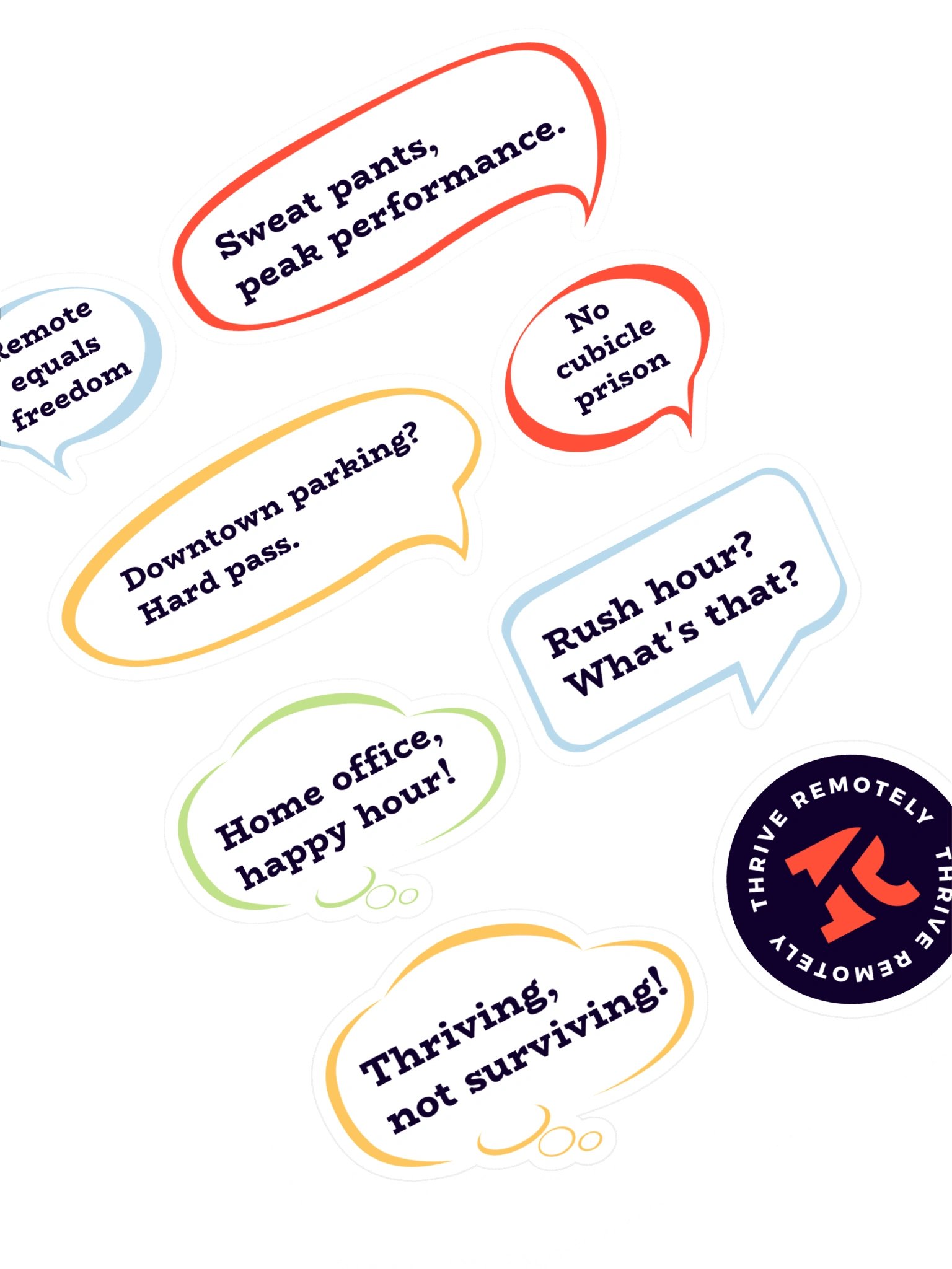 Thrive Remotely Snarky Stickers product image (1)