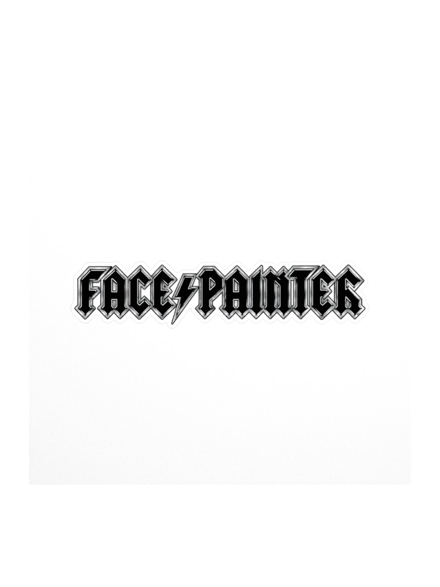Face Painter High Voltage Kiss Cut Sticker product image (1)