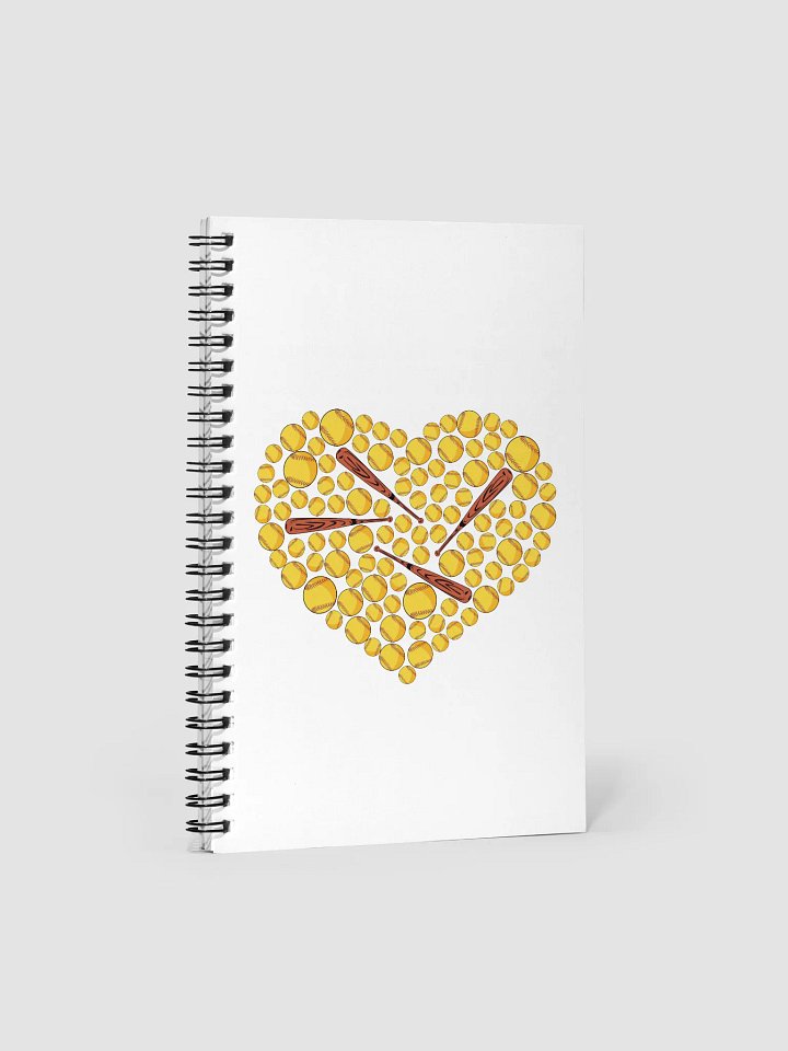 Pure Heart Softball Sports Spiral Notebook product image (2)