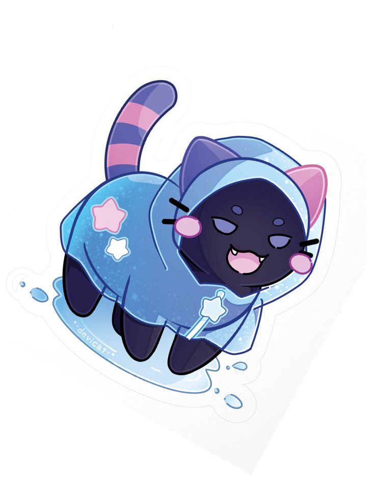 CandiCat Void Cat The Raincoat of Stars 2026 Sticker product image (4)