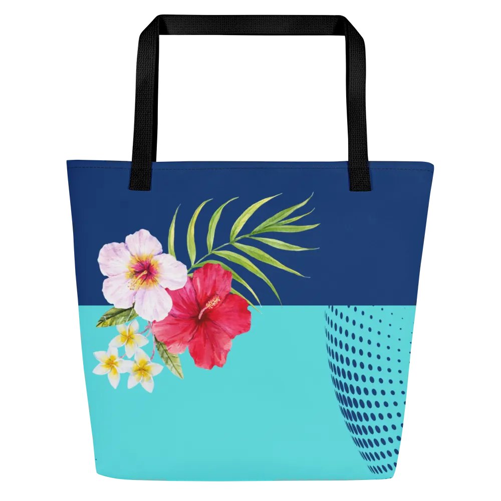 Blue Floral Tote Bag product image (1)