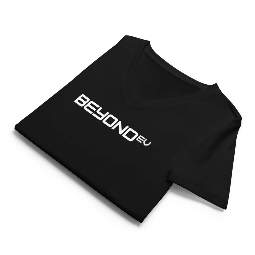 Womens Designer V-Neck - White Logo product image (8)