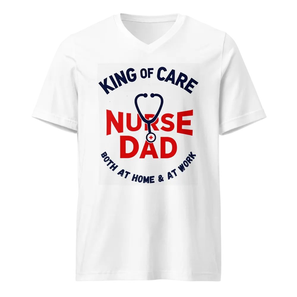 Nurse Dad: King of Care v-neck tee product image (1)