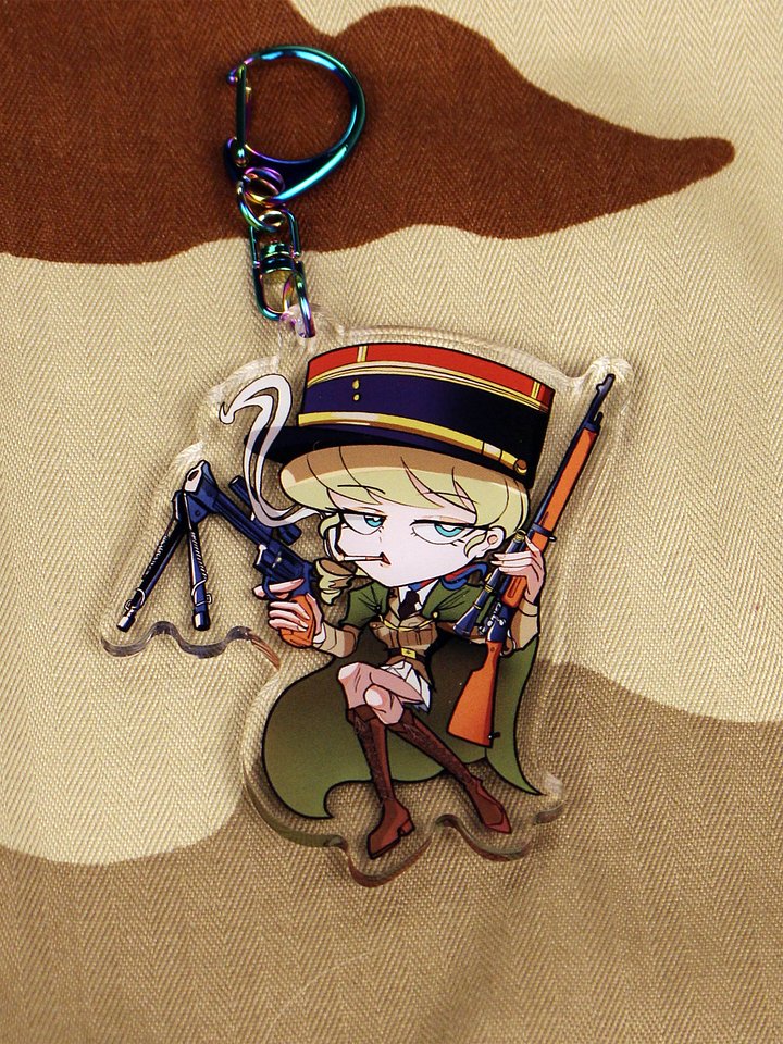 Yvette de Castelnau Acrylic KEYCHAIN product image (1)