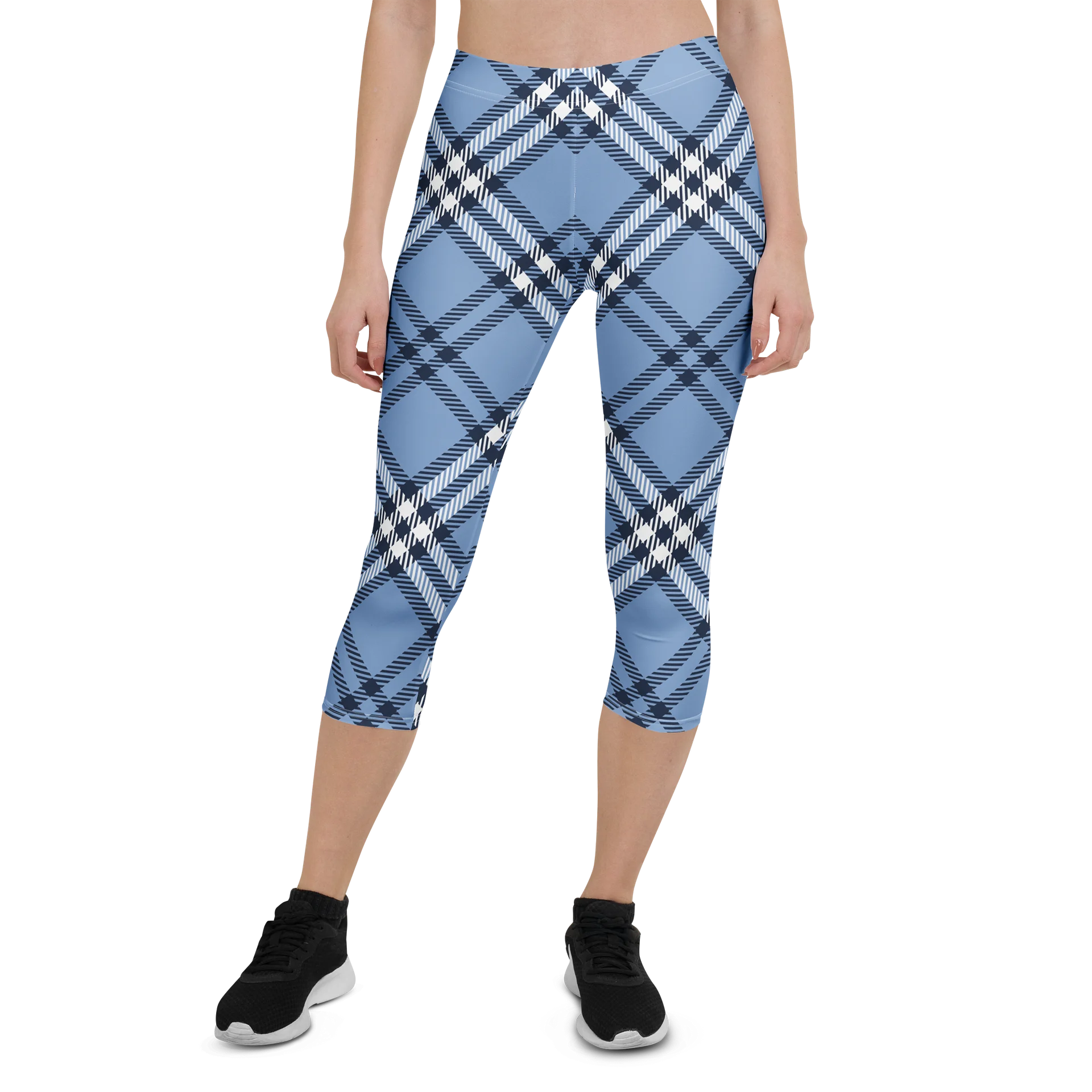 Blue stripes leggings product image (1)