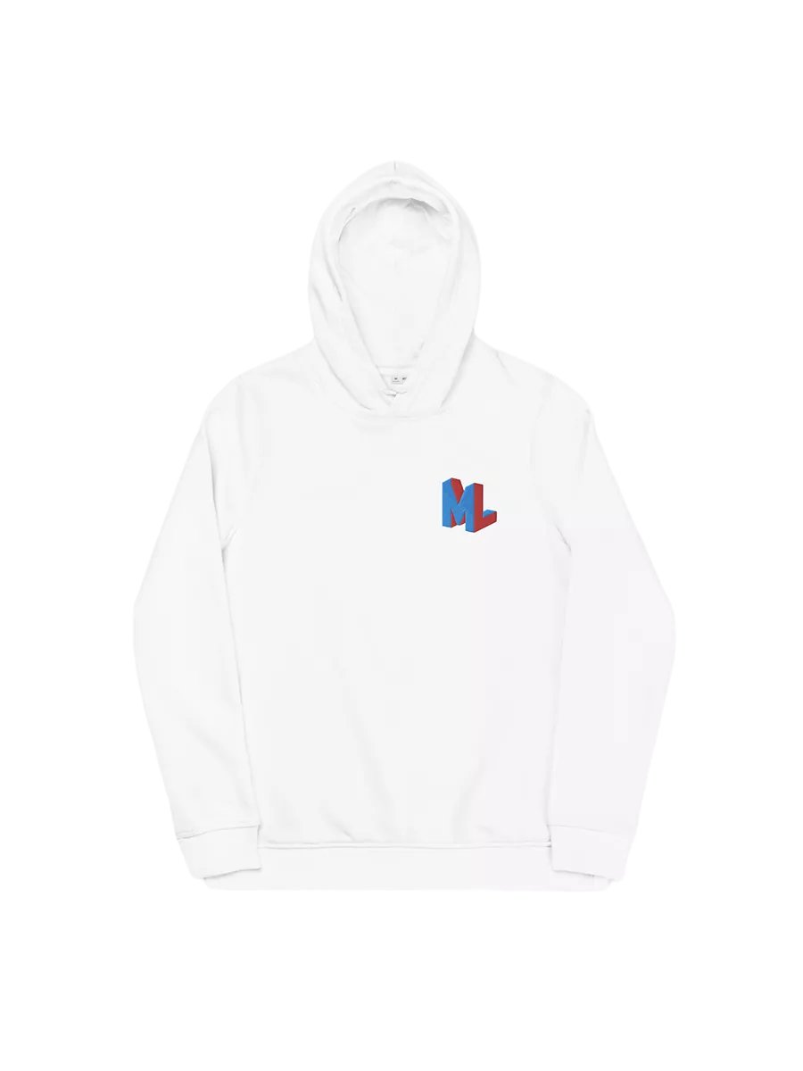 Embroidered Initials - Fitted Eco Hoodie product image (1)