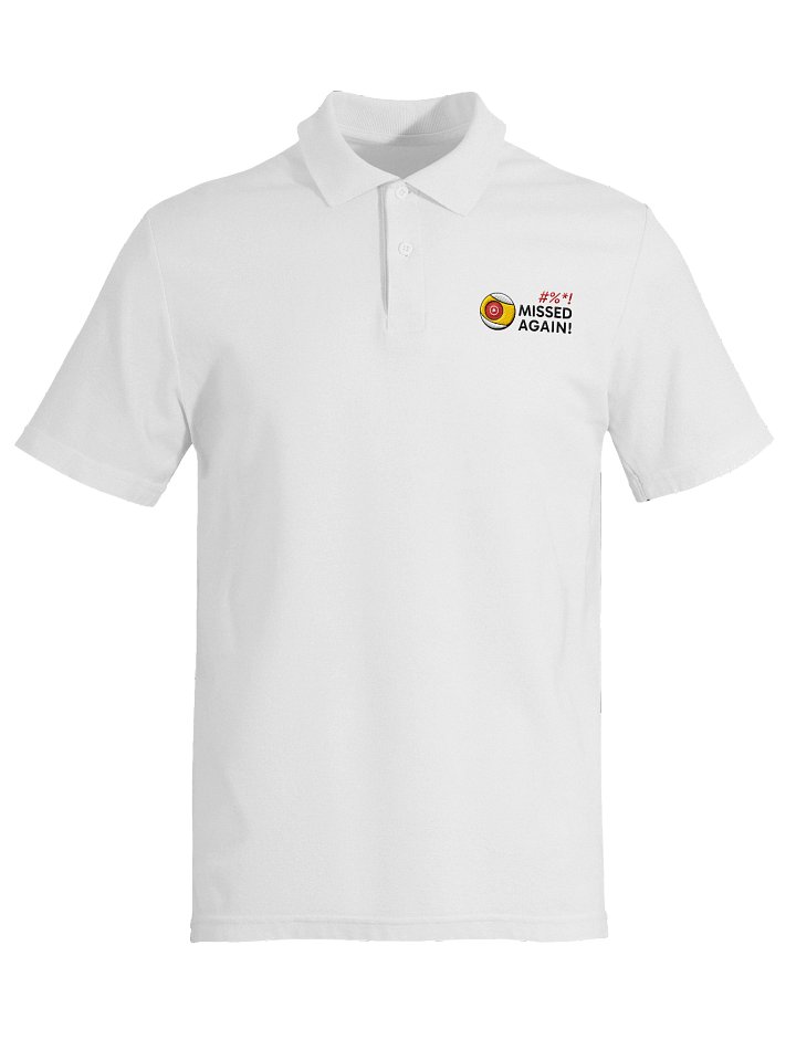 Missed Again! White Polo Shirt product image (1)