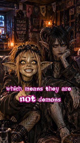 Cind means Cinderfolk. Raven joined this one to make sure Nib didn’t turn an entire species lesson into demon slander and bad...