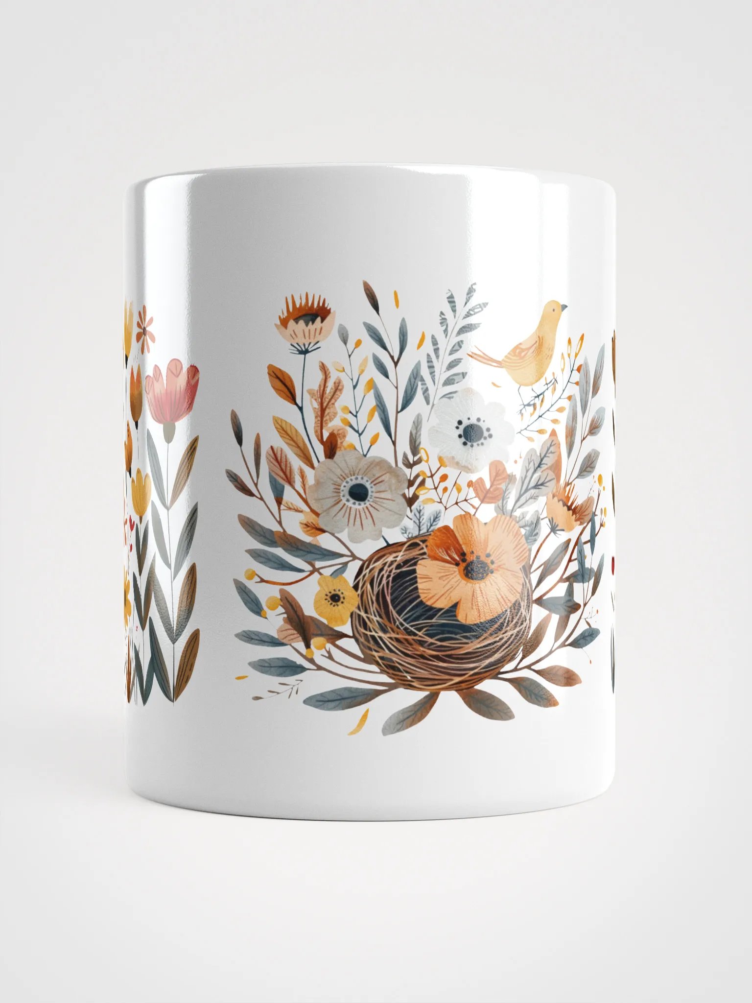 Panoramic Nesting Beauty Floral Mug product image (1)