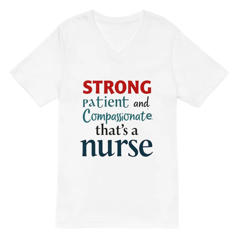 STRONG Nurse V-Neck T-Shirt product image (2)