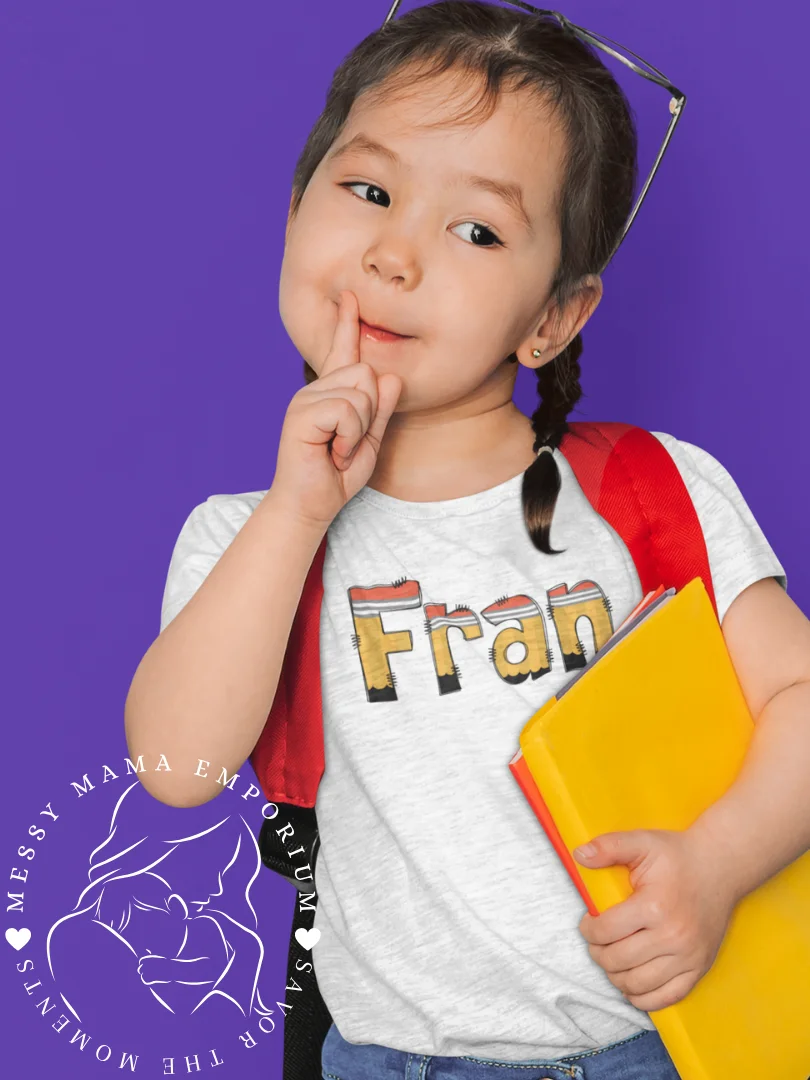 Personalized Pencil Name Kids Shirt product image (3)