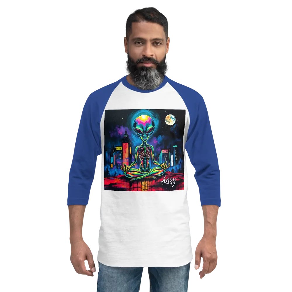 Neon Zen Alien Raglan Tee product image (2)