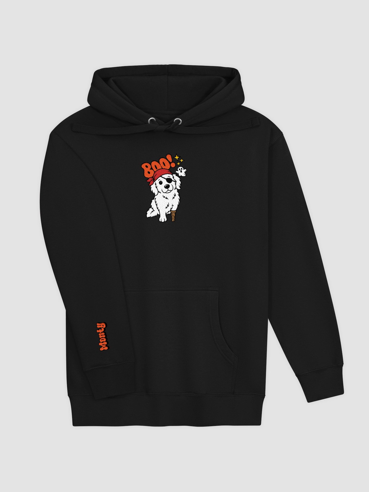 Custom Halloween Pet Embroidered Hoodie + Custom Sleeve Name product image (1)