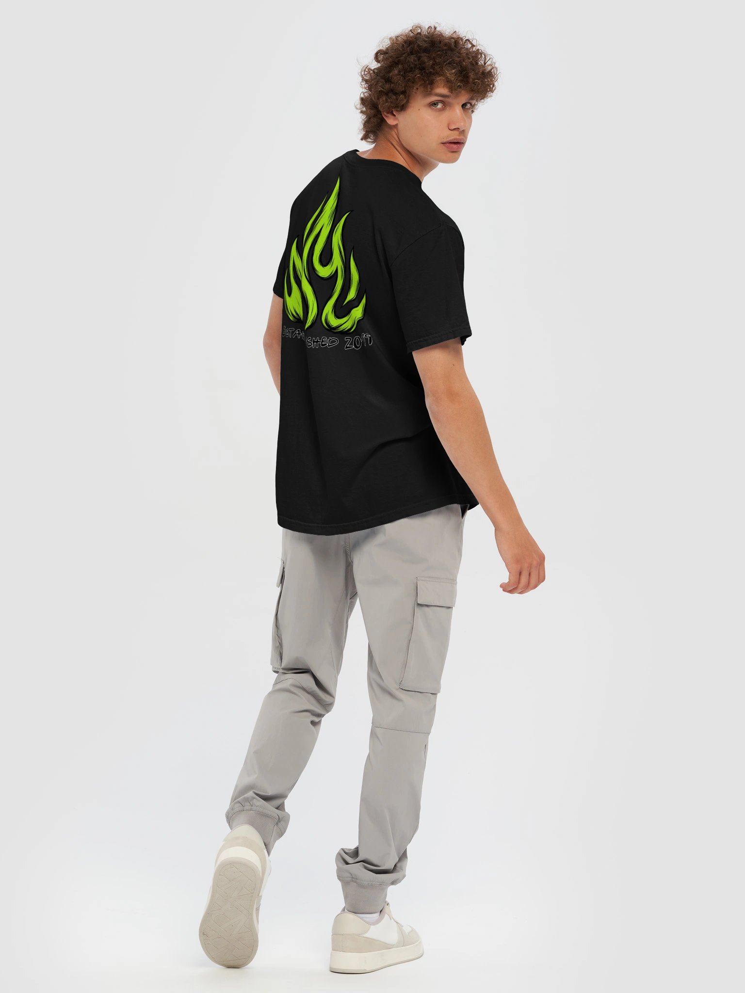 Modern Textured Flame Design Relaxed Fit product image (8)