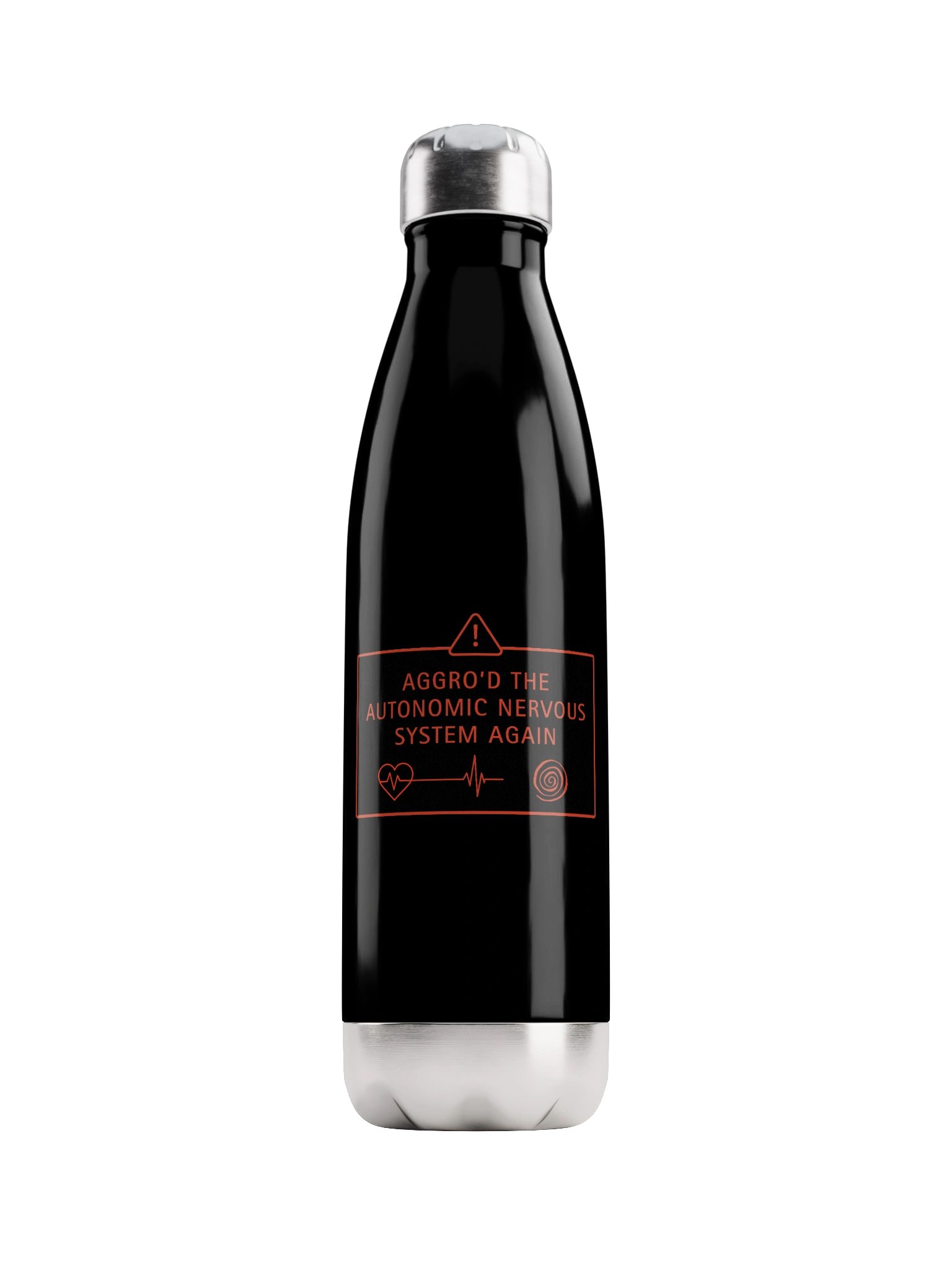 Aggro’d the Autonomic Nervous System Water Bottle | POTS Dysautonomia Humor product image (1)