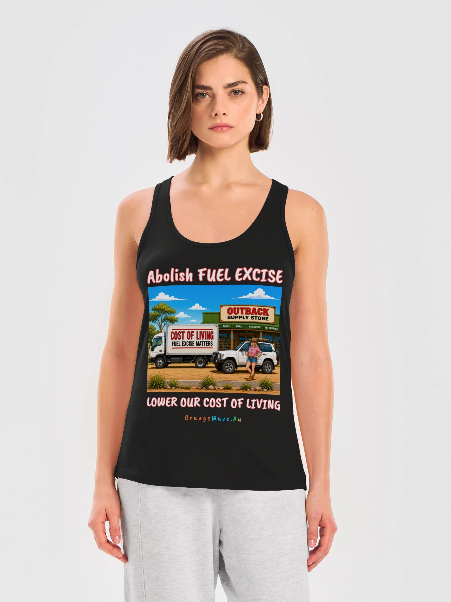 Abolish Fuel Excise Racerback Tank product image (11)