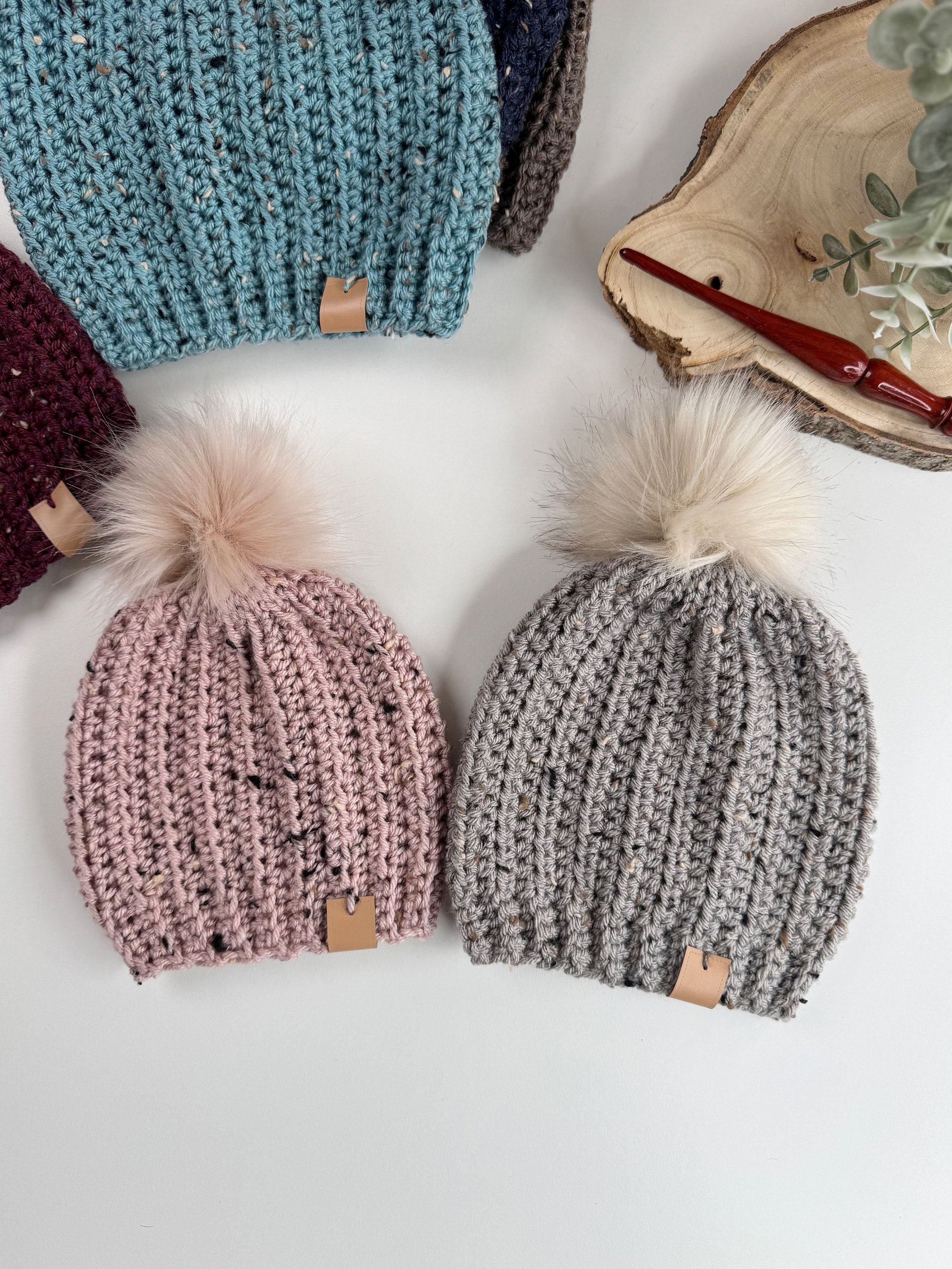 Easy Crochet Hat Pattern Baby to Adult Sizes | HanJan Crochet