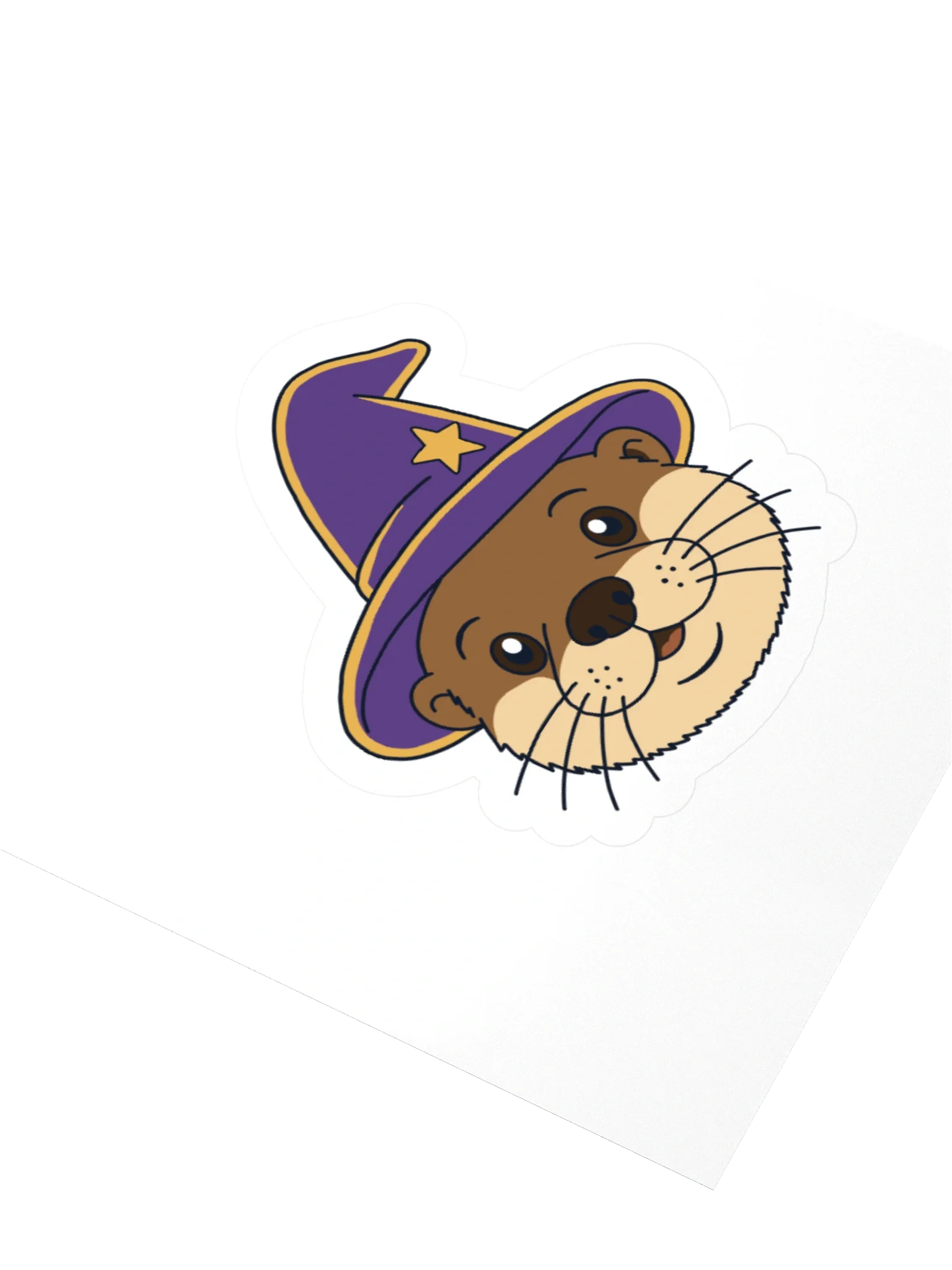 Wizard Otter Sticker view 3