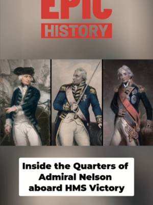 Nelson’s cabin on HMS Victory was torn down before every battle Removable walls, campaign bed, 32-pounders below — life aboard the legendary flagship watch the full video at Epic History #History #EpicHistory #HMSVictory #Nelson #RoyalNavy