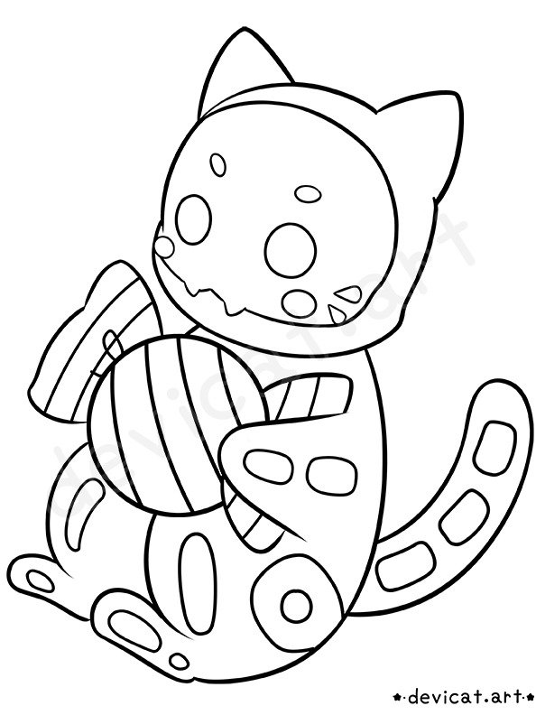 Candi Skele Cat 2024 Coloring Page product image (1)