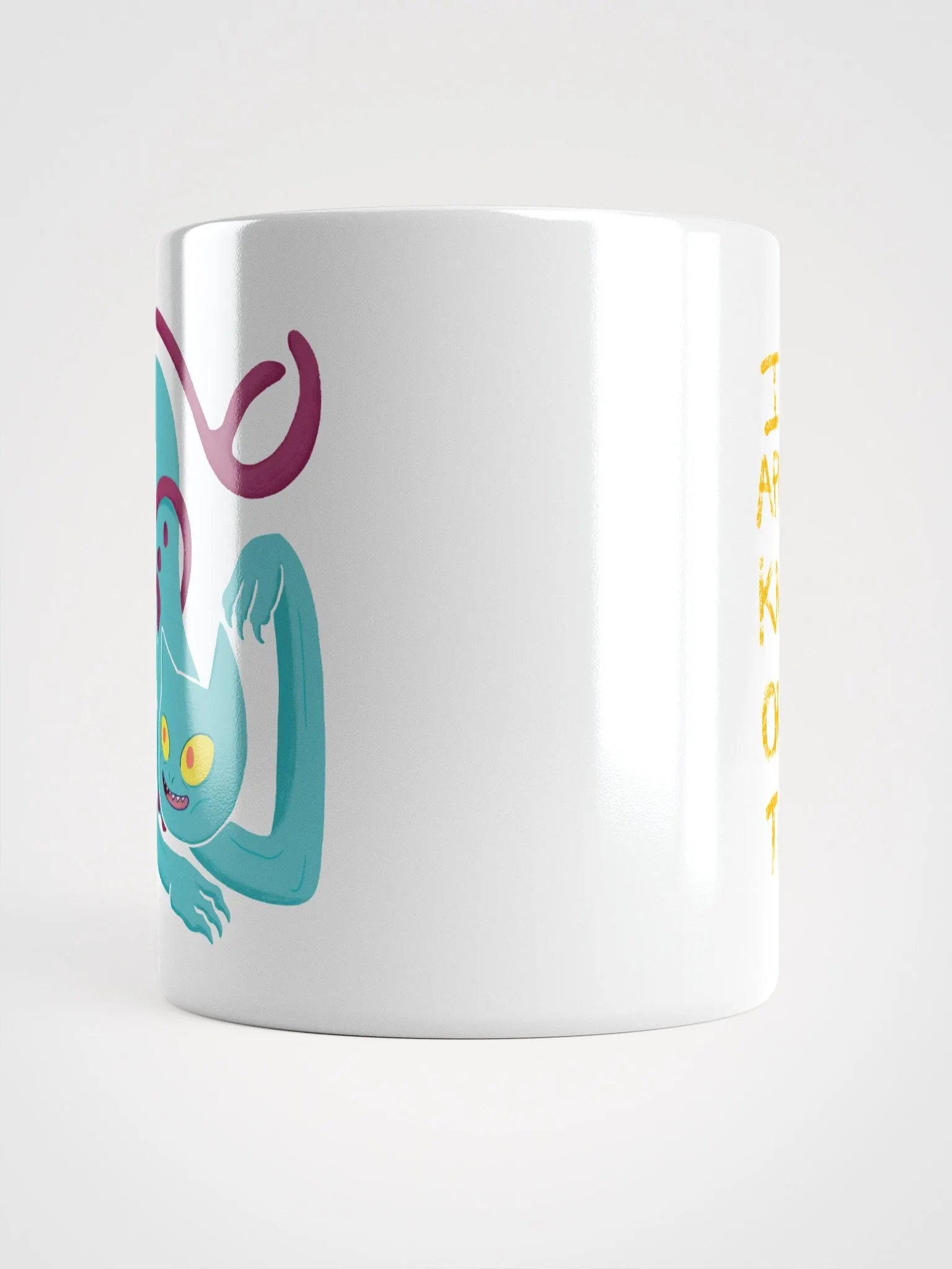 Demon Cat Mug Glossy White product image (3)
