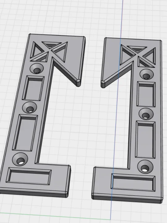1/2 Inch French Cleat Brackets 3D Print Stl File Bundle product image (10)