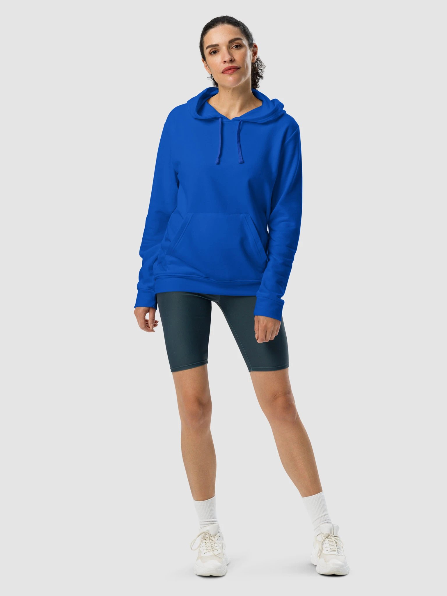 Plain Color Royal Blue Hoodie product image (4)