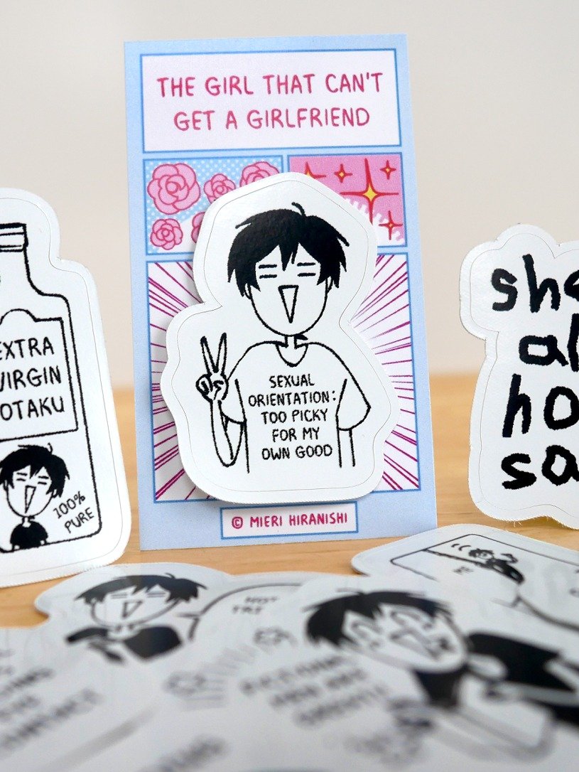 Sticker Set - The Girl That Can't Get a Girlfriend (OUT OF STOCK) product image (2)