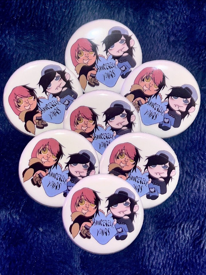 Limited Edition Blue Heart V-Day Pins product image (1)