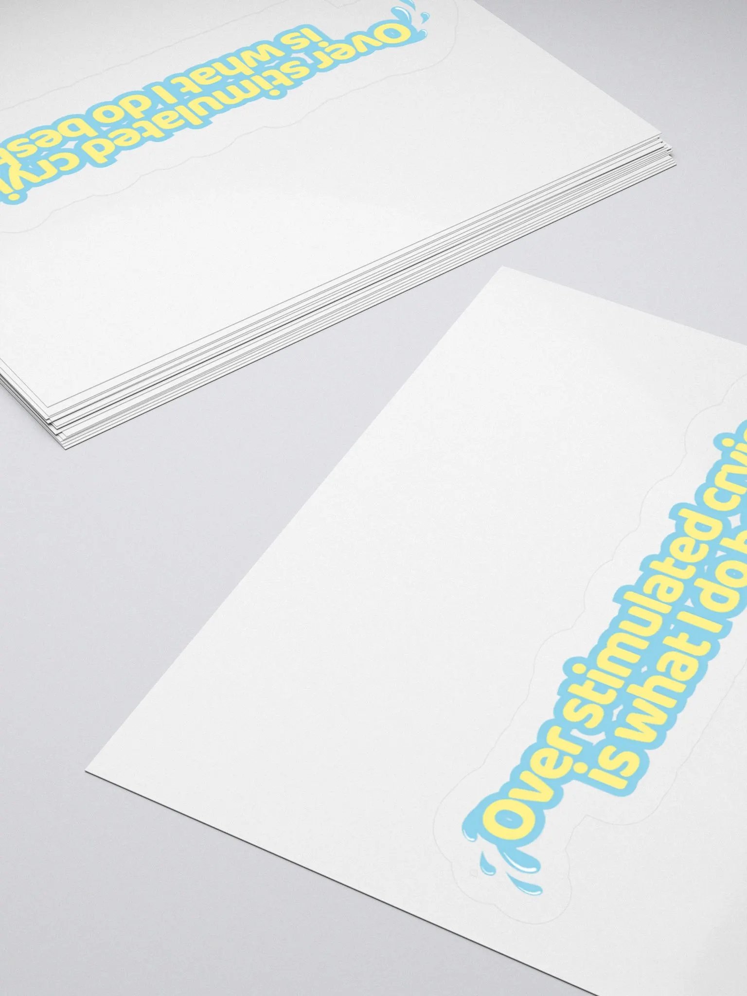 Over Stimulated Crying Sticker product image (4)