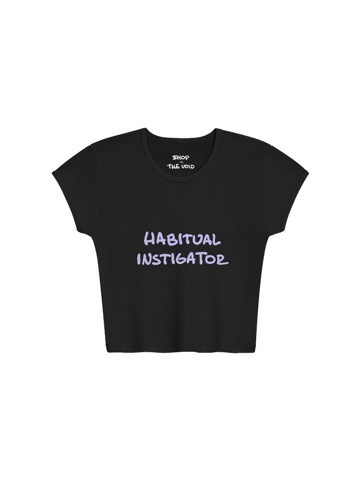 HABITUAL INSTIGATOR (lavender) baby tee product image (1)